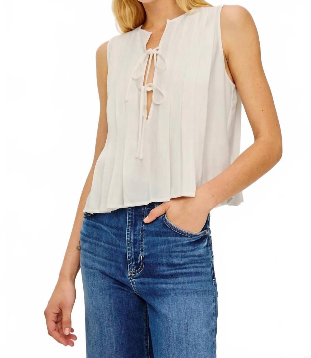 NEW RAILS women's aja tank top in ivory